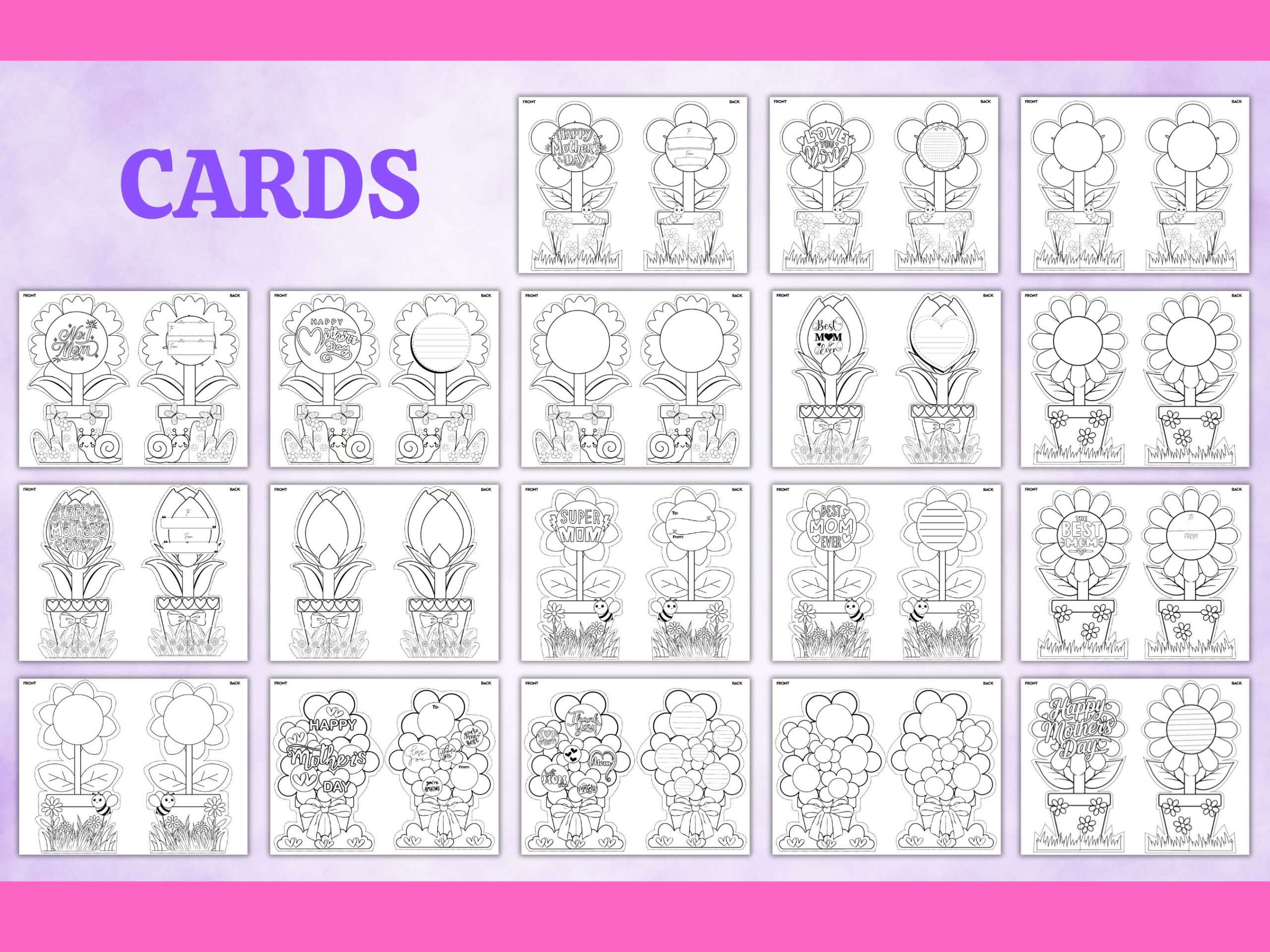 Standing Mothers Day Cards