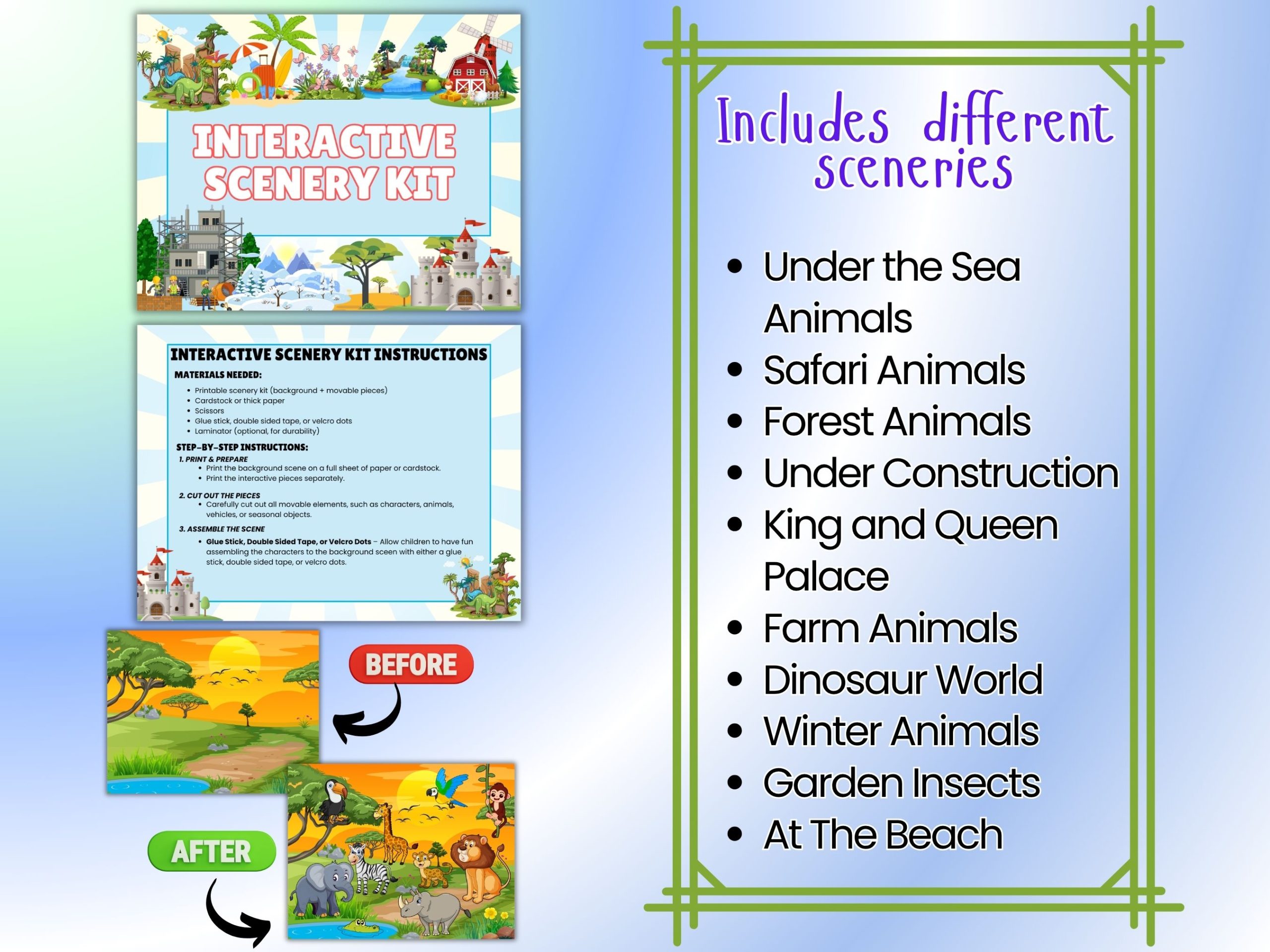 interactive scenery kit