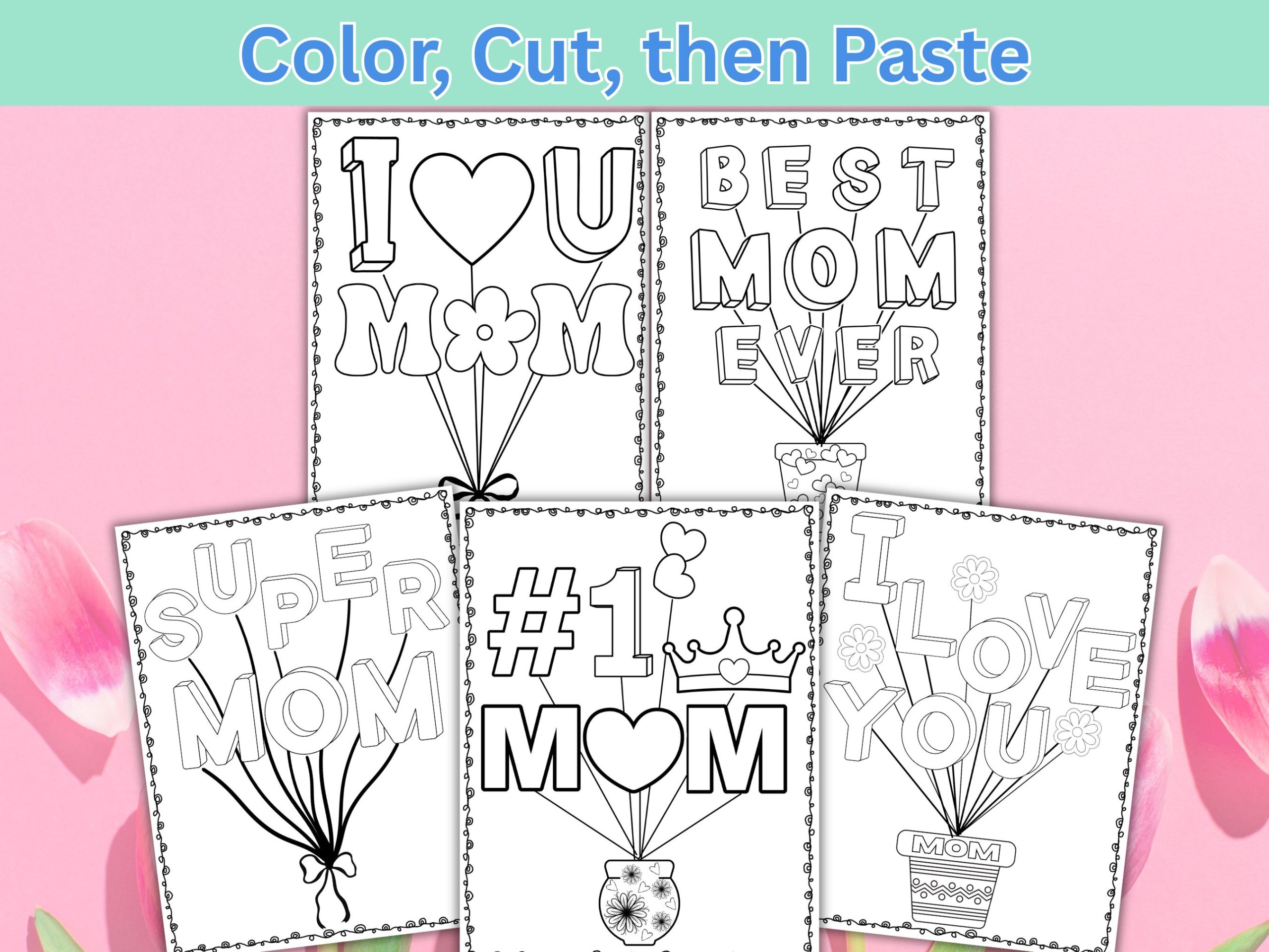 cut and paste mothers day craft