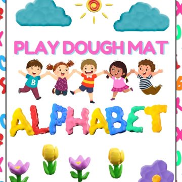Alphabet play dough mats
