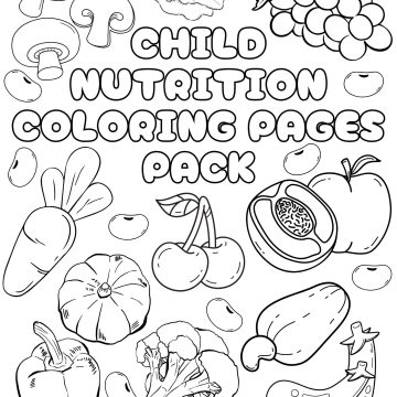 child nutrition coloring page