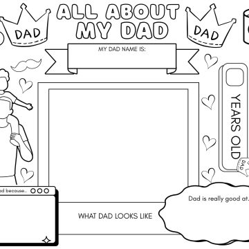 fathers day placemats