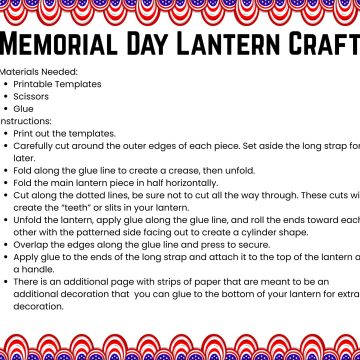 memorial day lantern craft