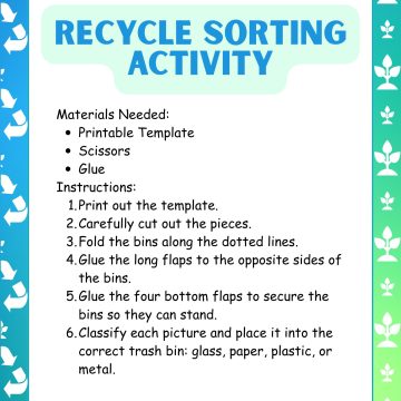 Recycle Sorting Activity