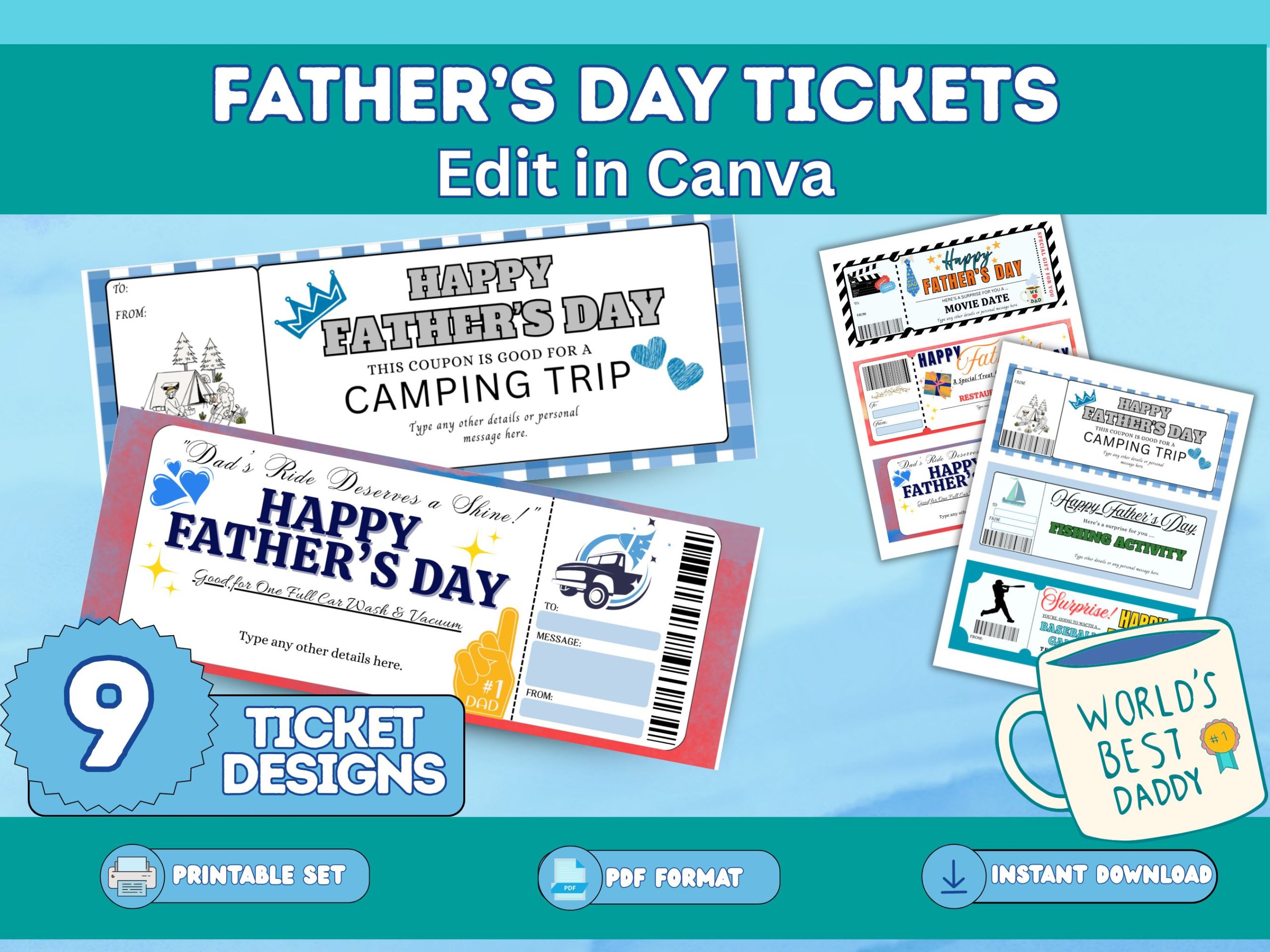 Fathers day Ticket Gifts