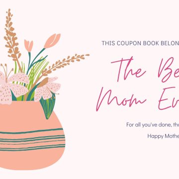 Mother's Day Coupon Book