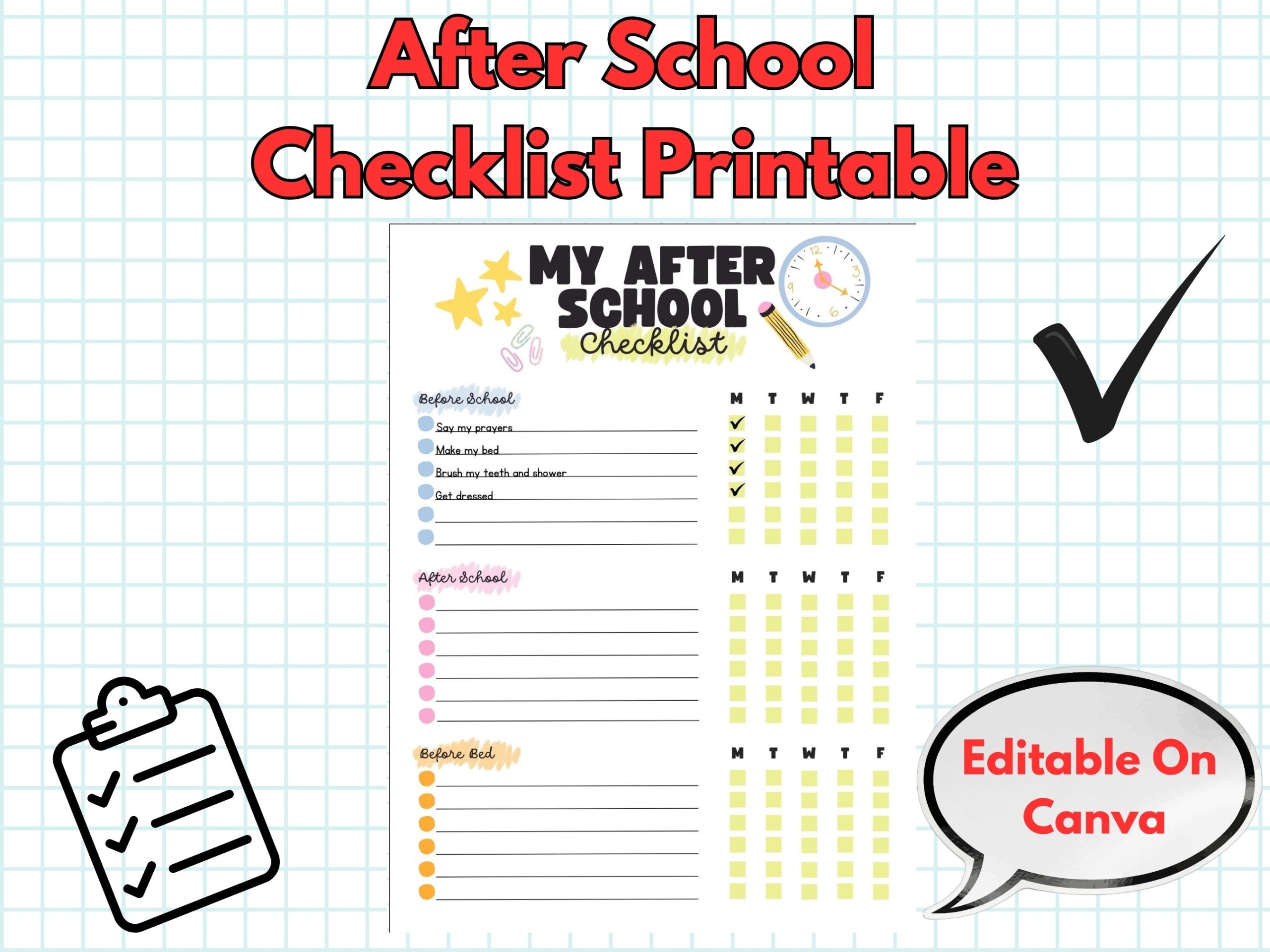 After School Checklist