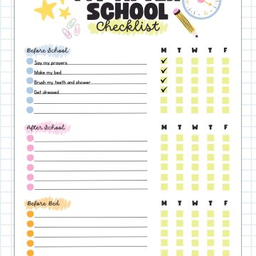 After School Checklist