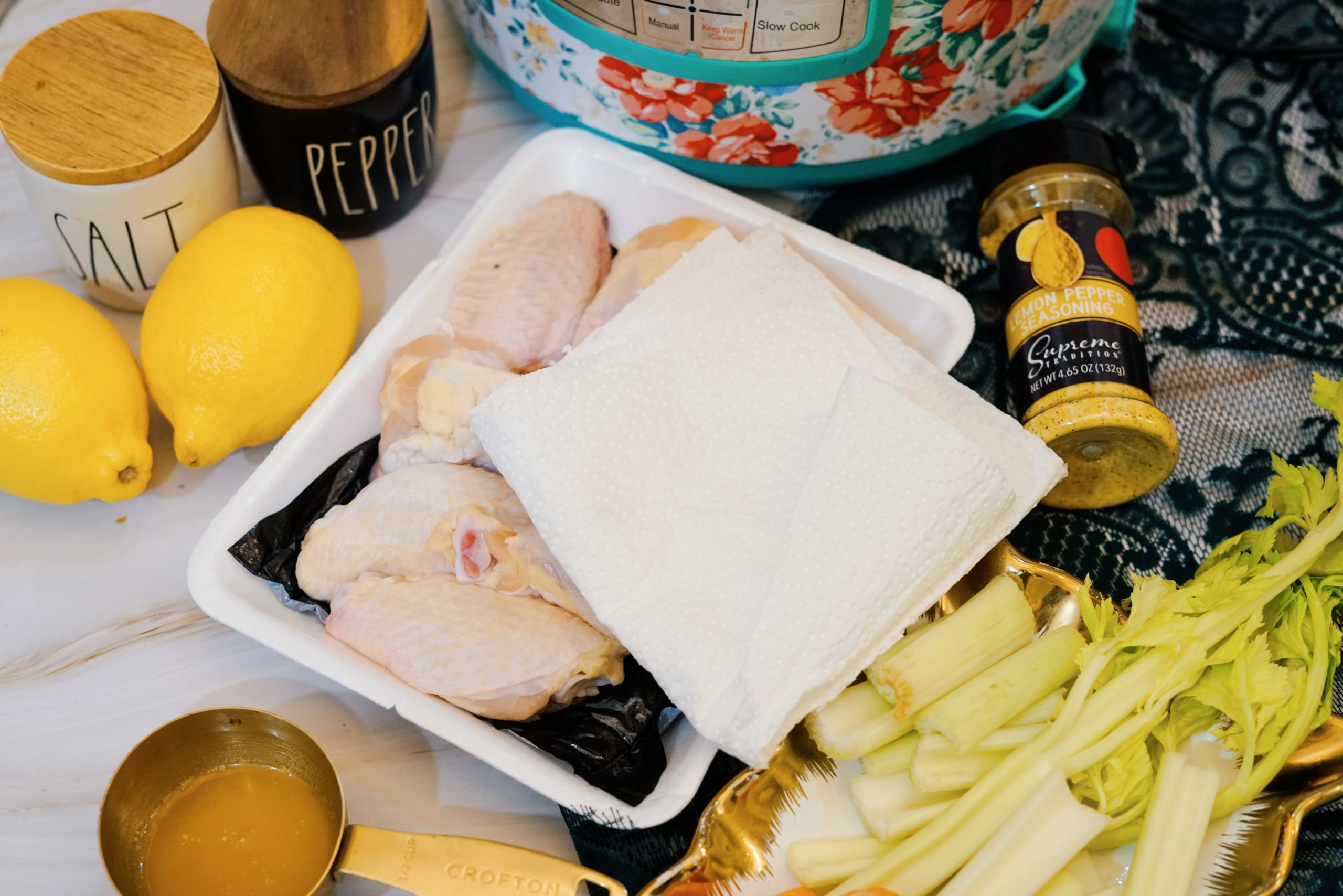 dry the chicken wings