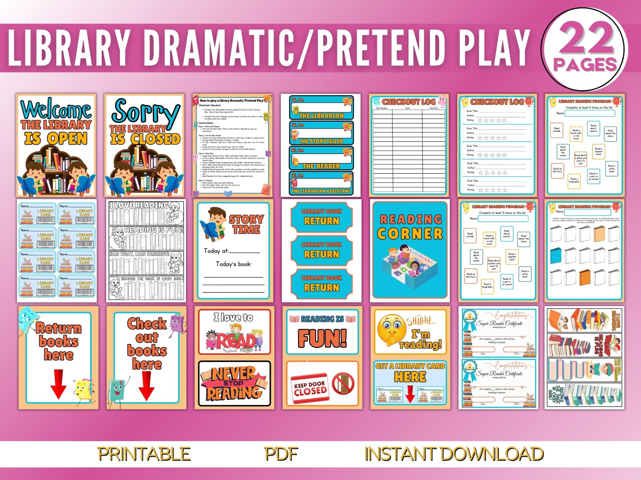 Library Dramatic Pretend Play