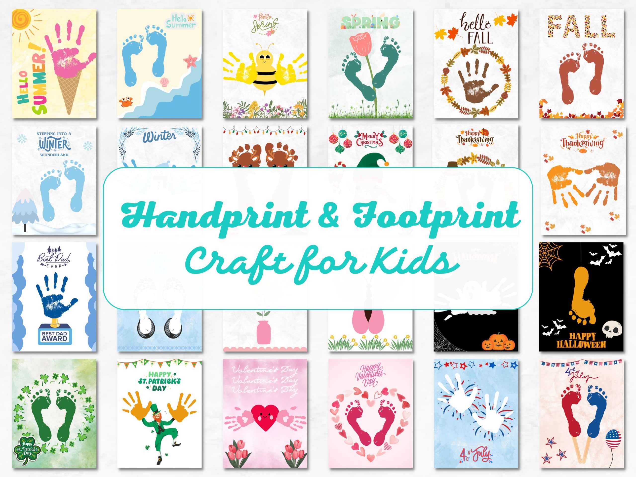 Handprint Footprint with prints