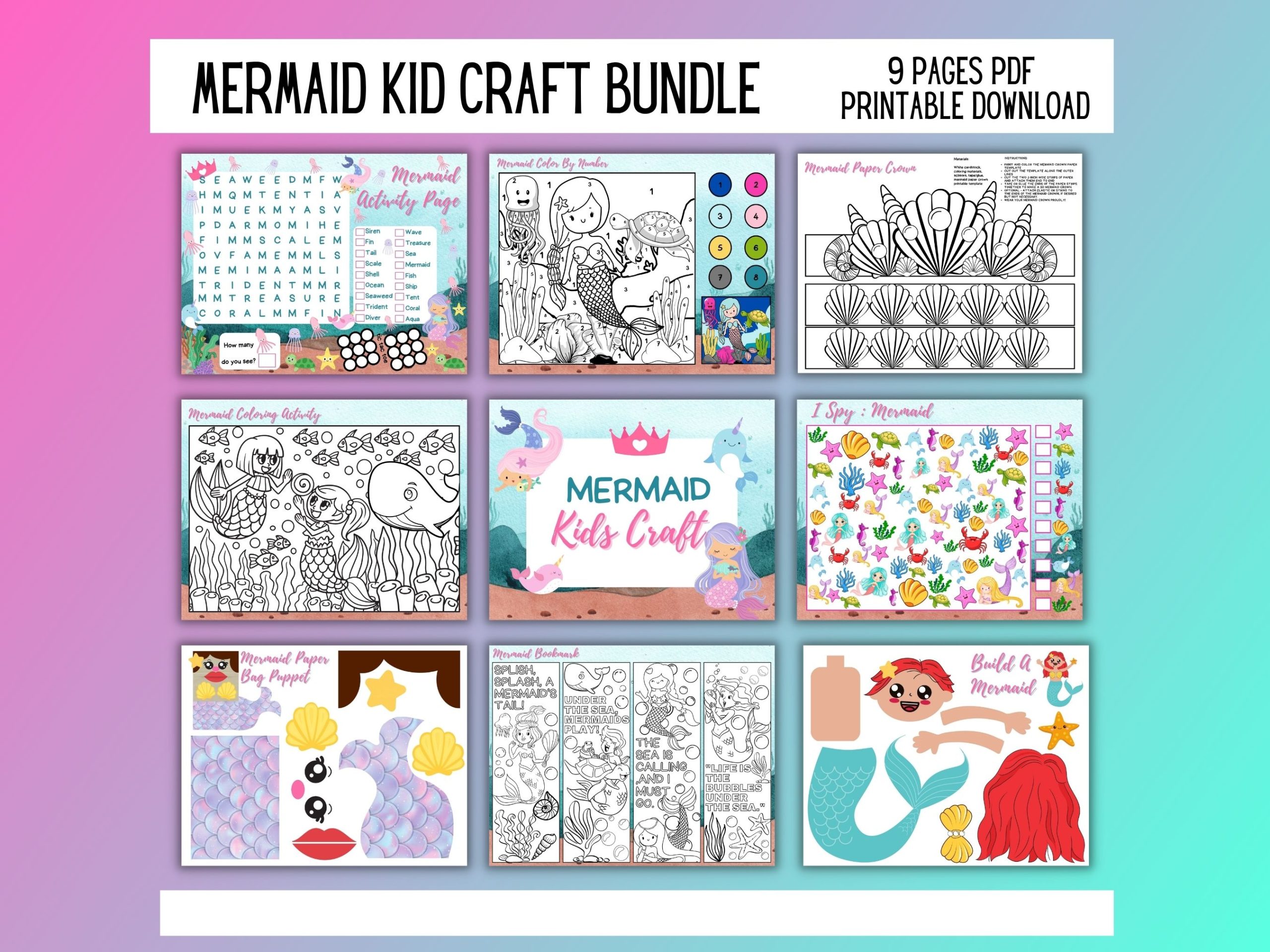 Mermaid Kids Craft