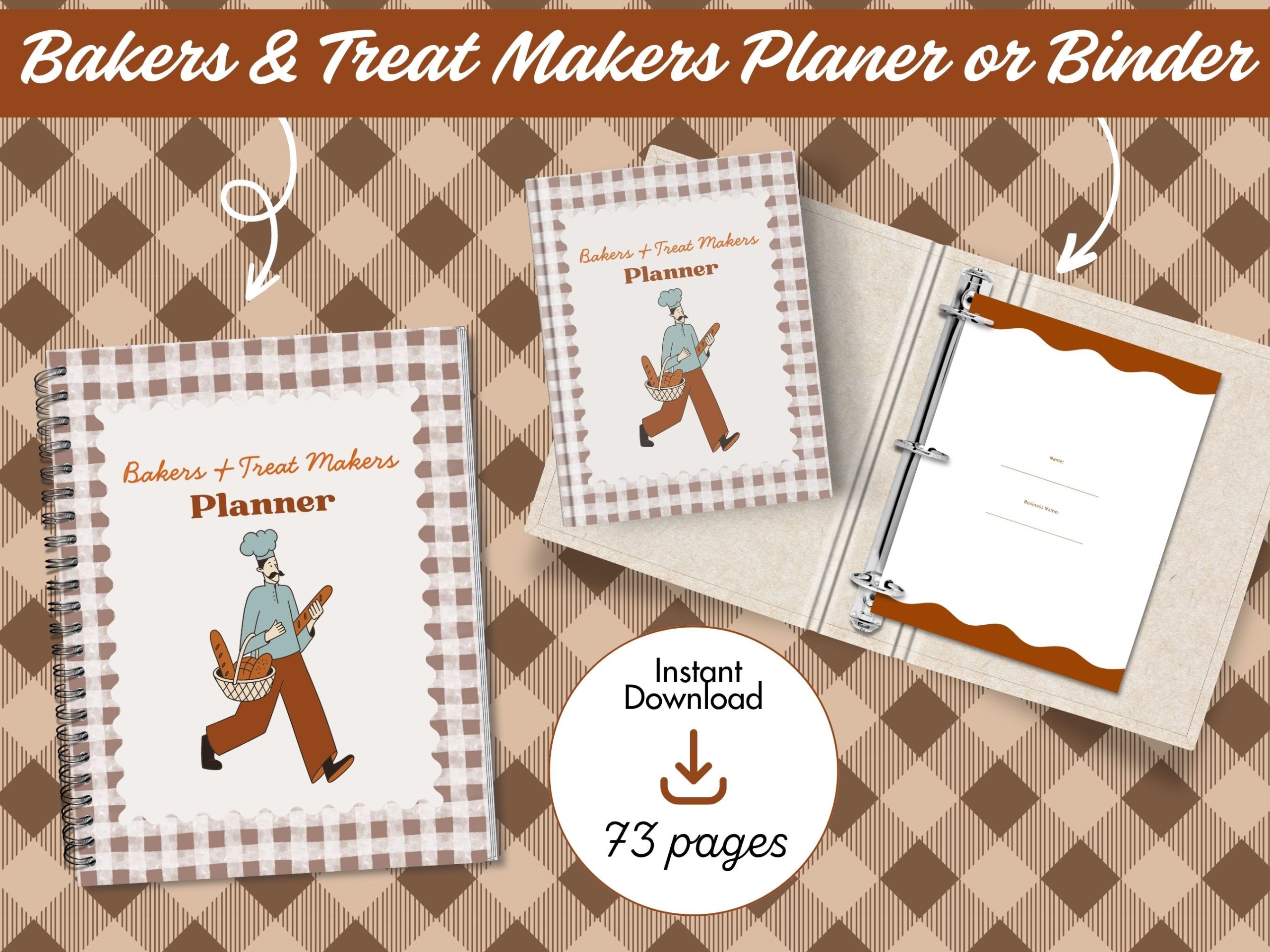 Baker And Treat Makers Planer Or Binder Printable