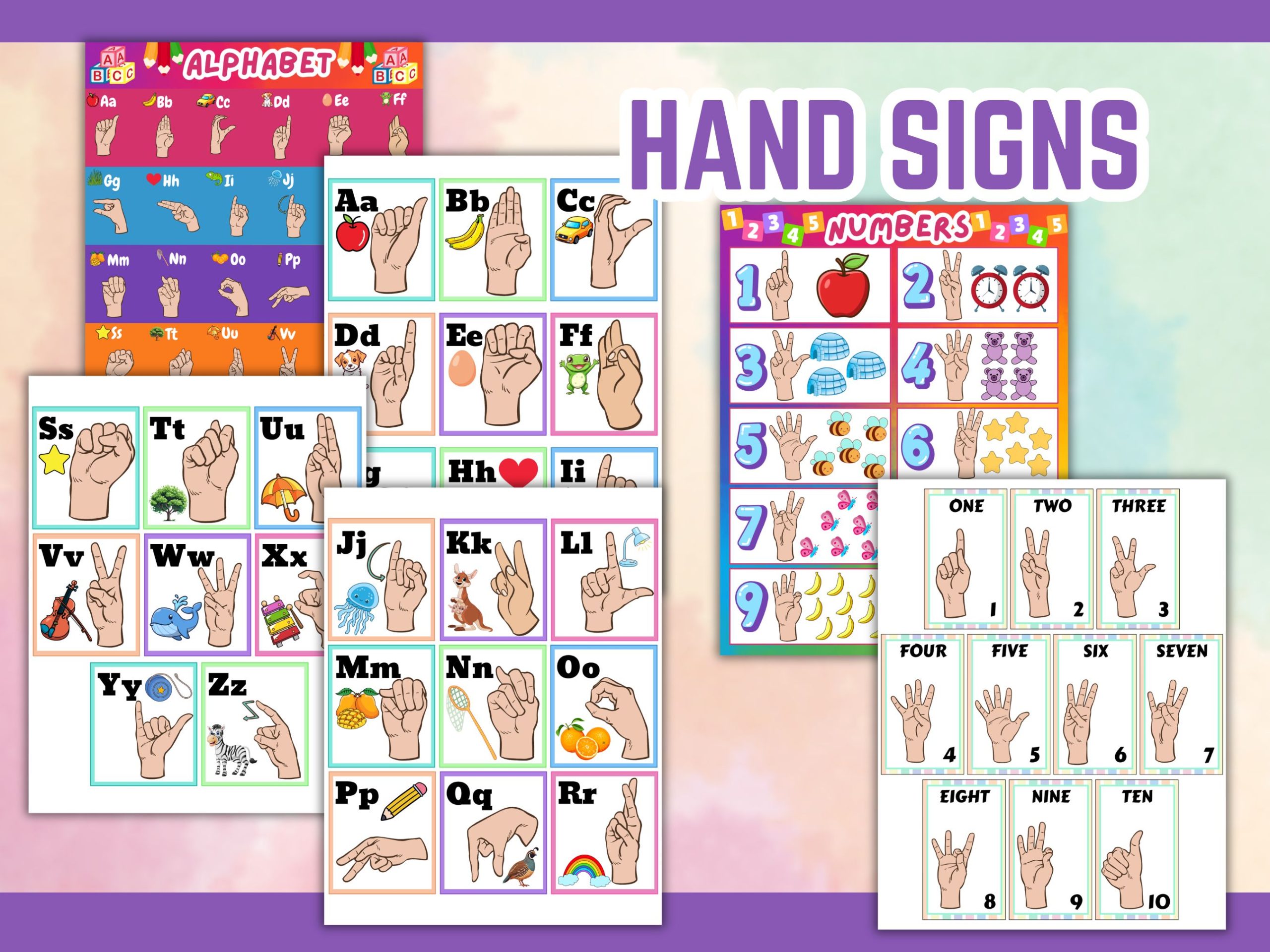 sign language posters