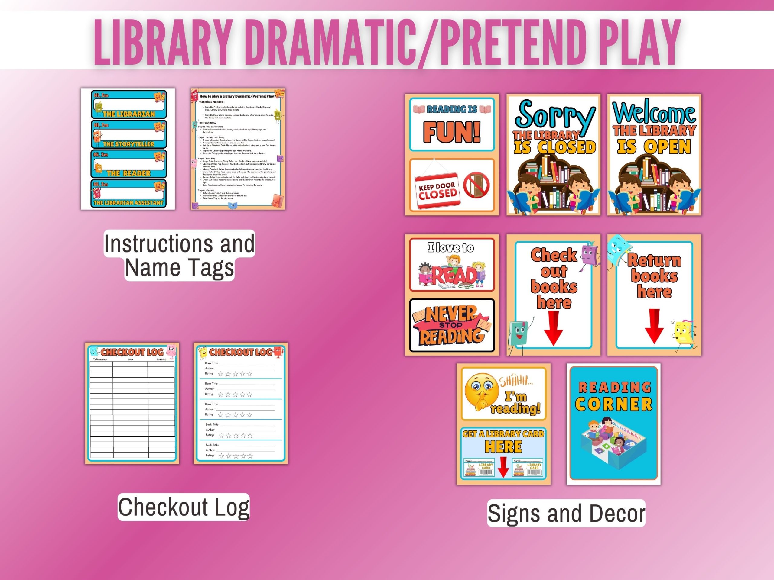 Library Dramatic Pretend Play