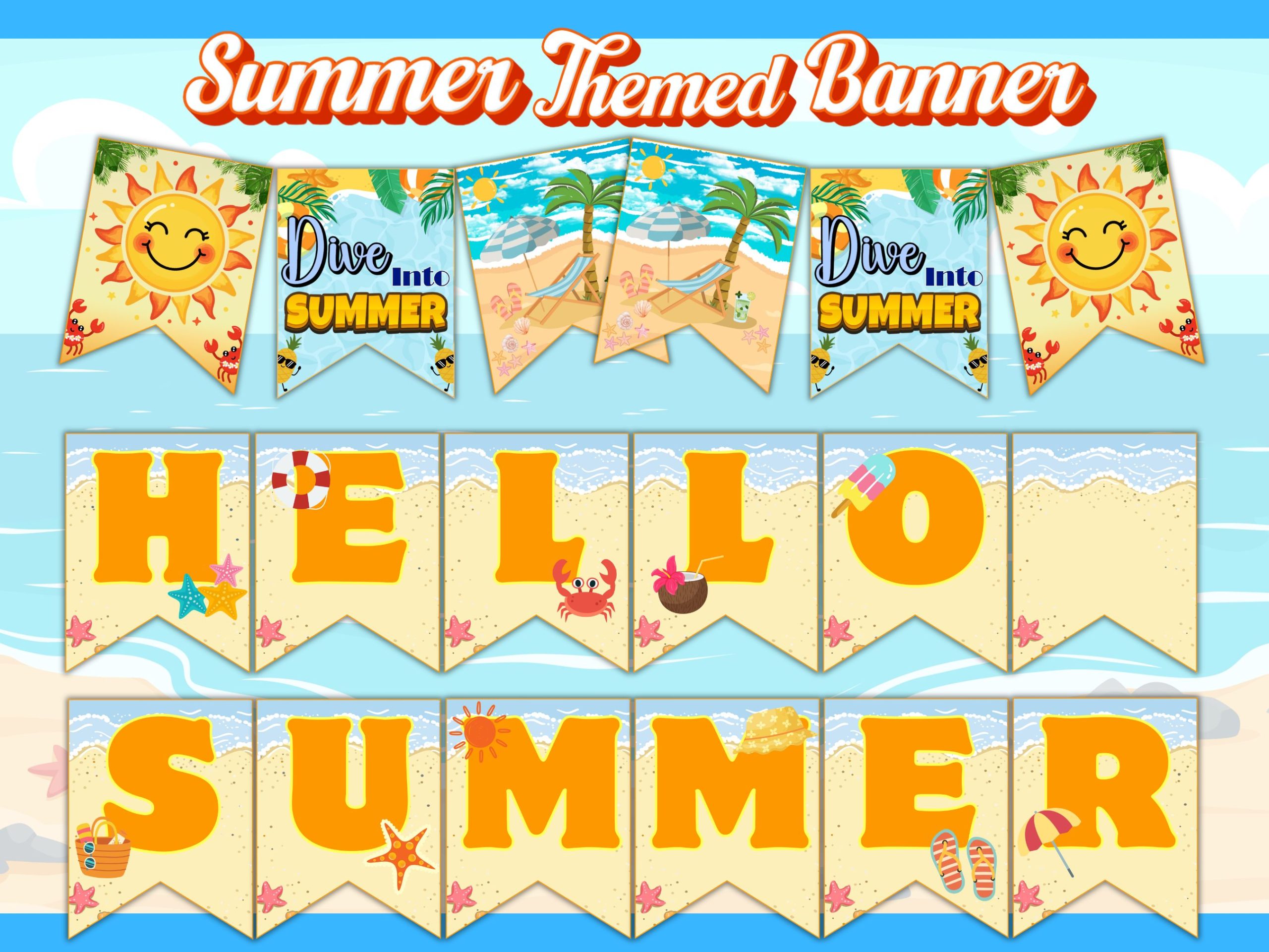 Summer Themed Bulletin Board