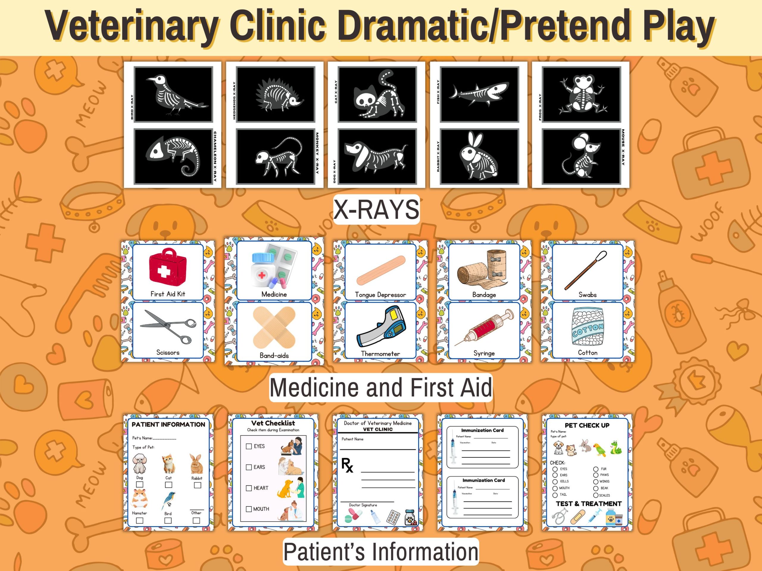 veterinary clinic pretend play