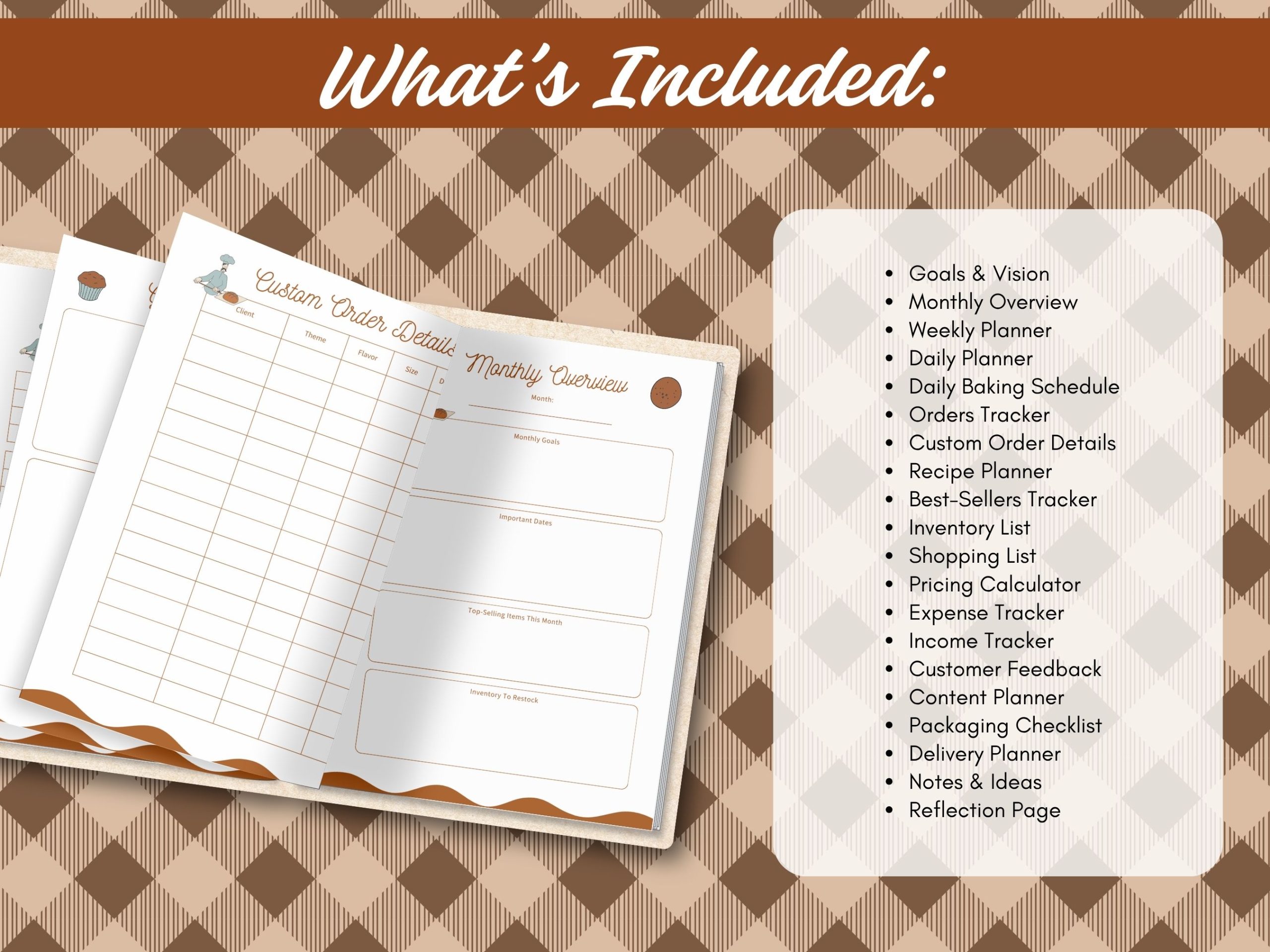 Baker And Treat Makers Planer Or Binder Printable