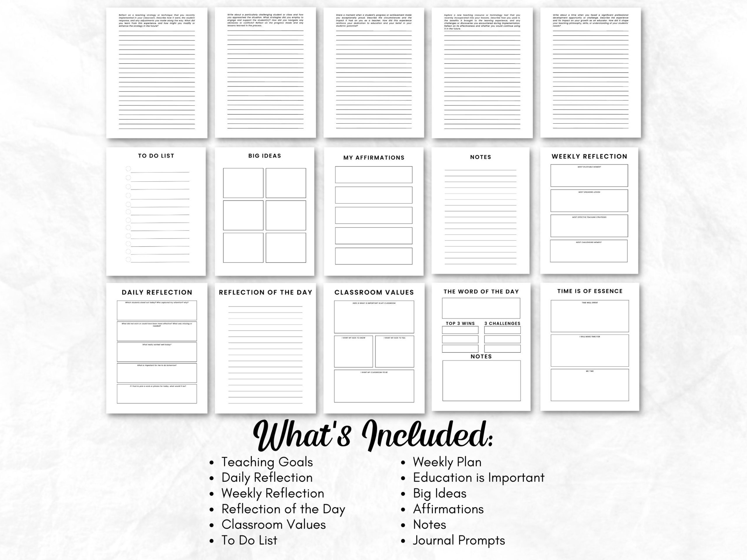 teacher journal