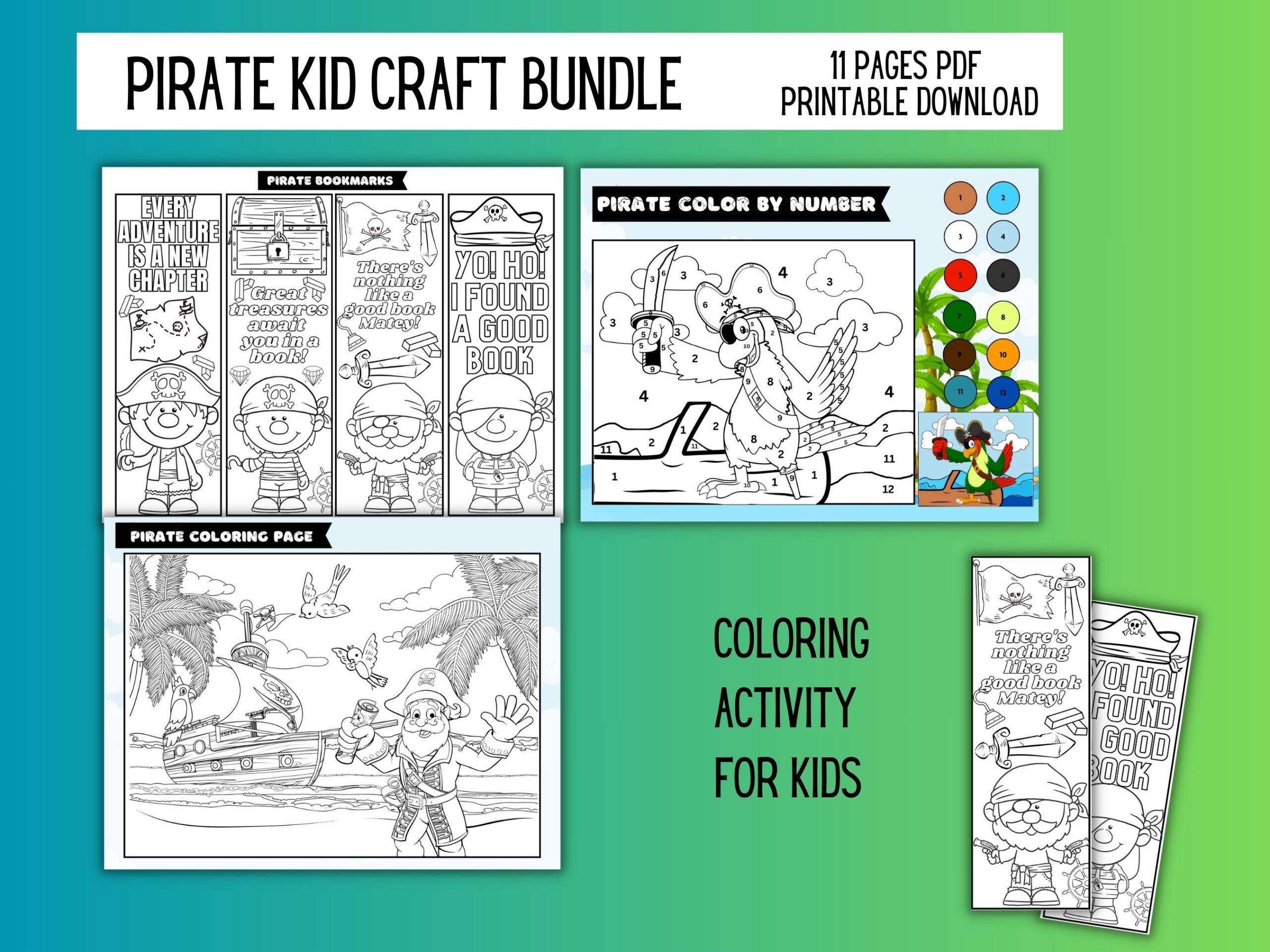 Pirate Kid Craft Bundle