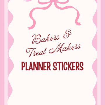 Baker And Treat Maker Printable Stickers