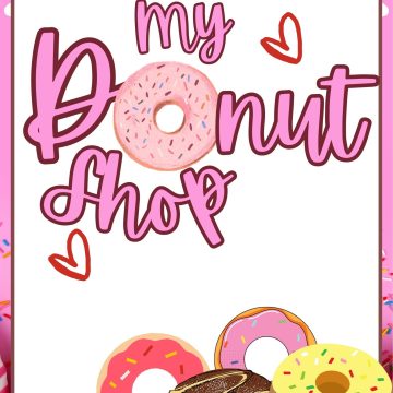 donut shop pretend play set