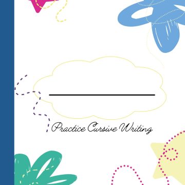 Practice Cursive Writing For Kids Color