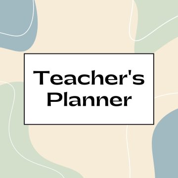 Teacher's Planner Light Pastel