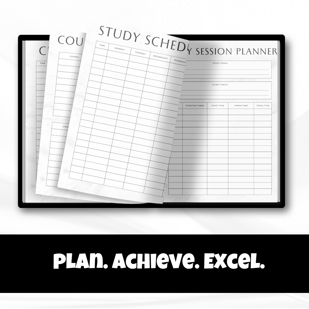 Printable Student Planner mockup