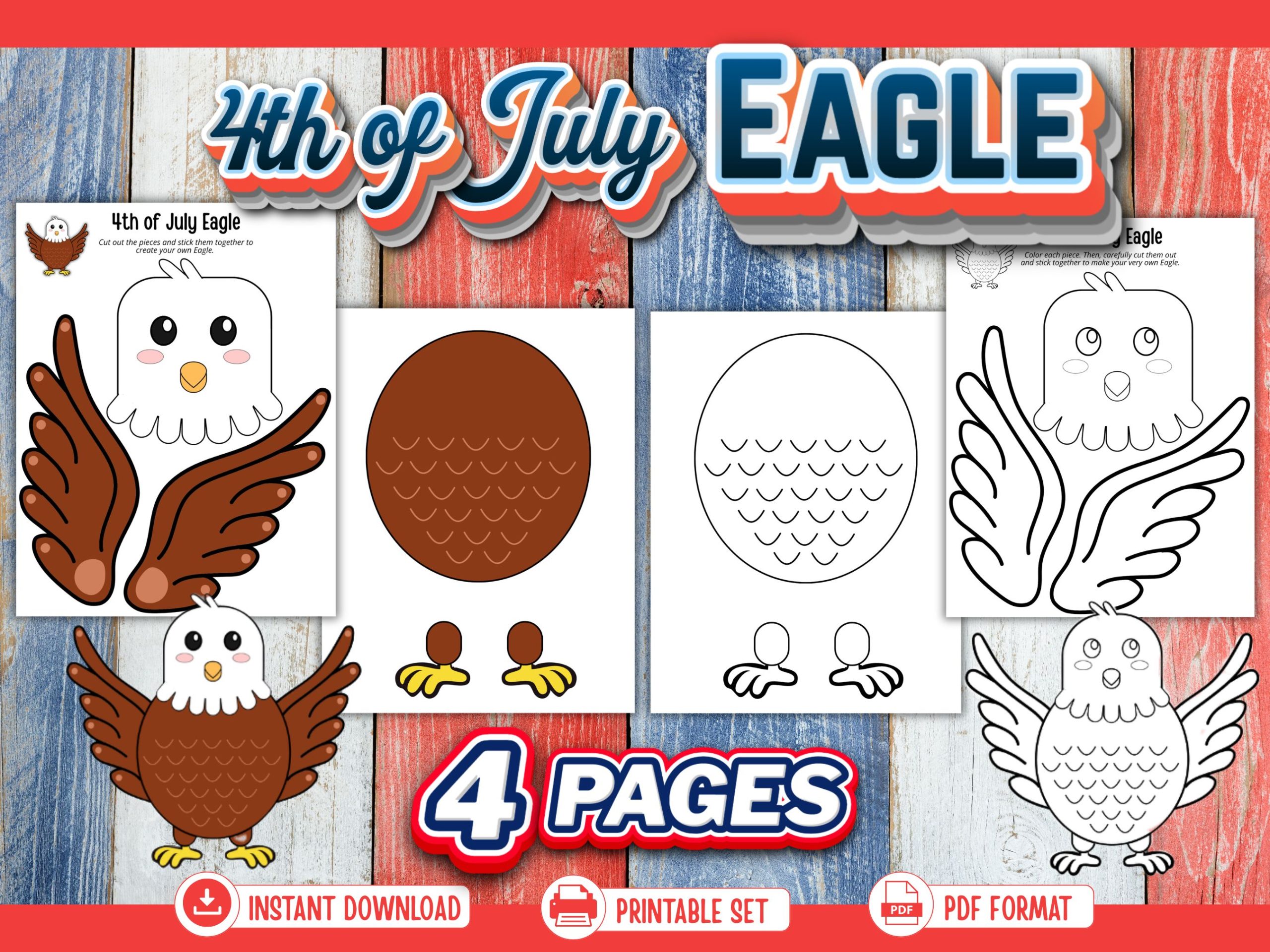 Build a 4th of July Eagle