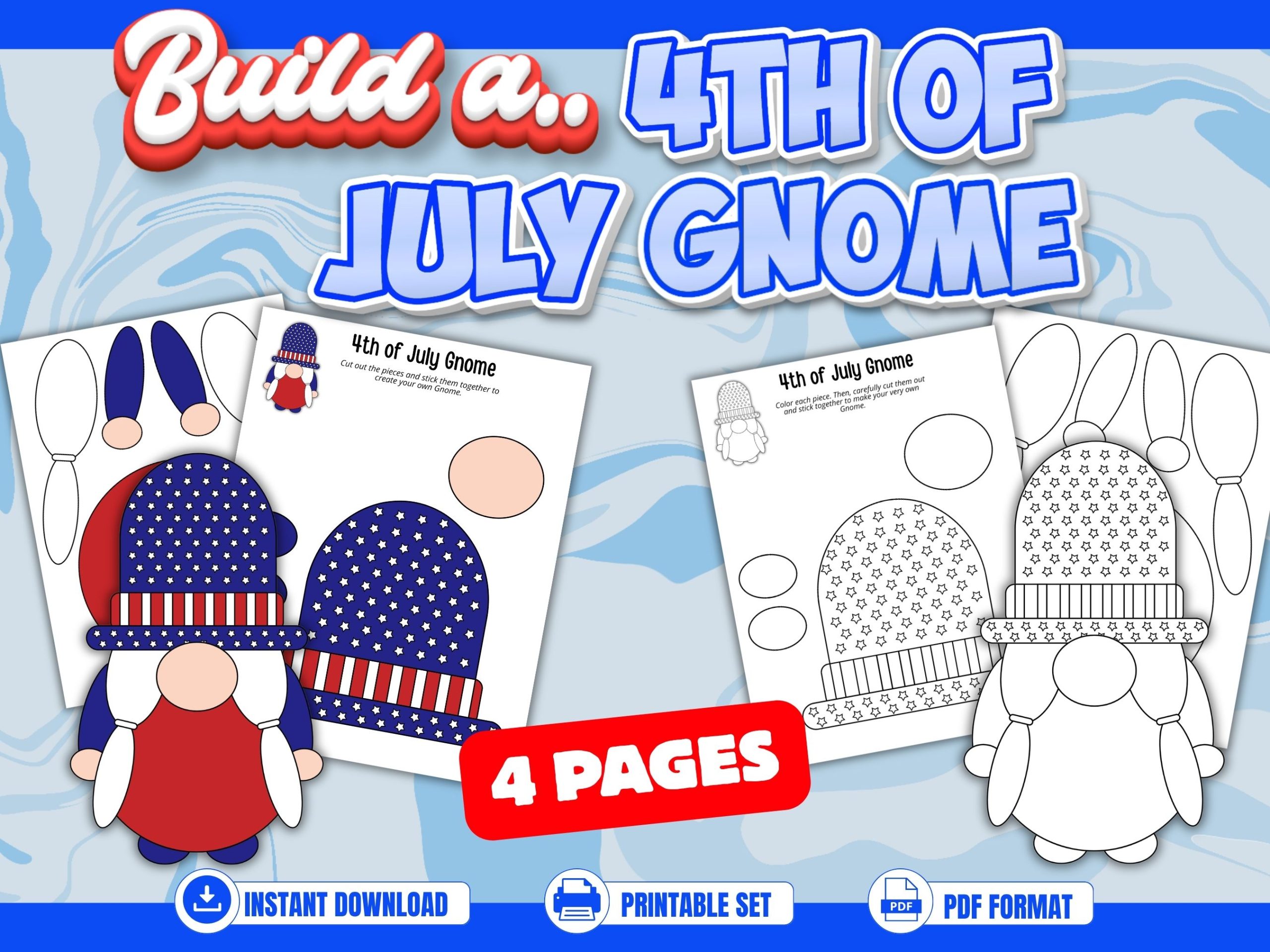 Build a 4th of July Gnome