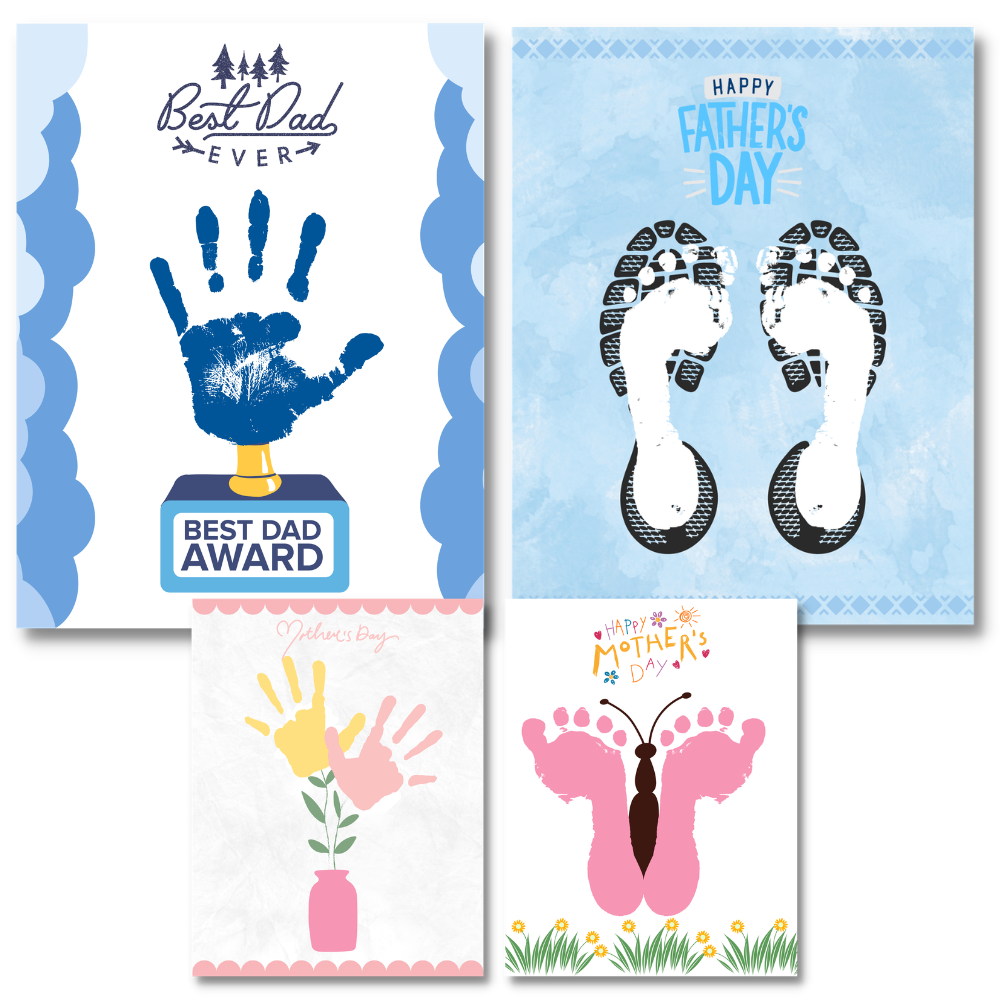 Holiday Handprint & Footprint Crafts for Kids mockup