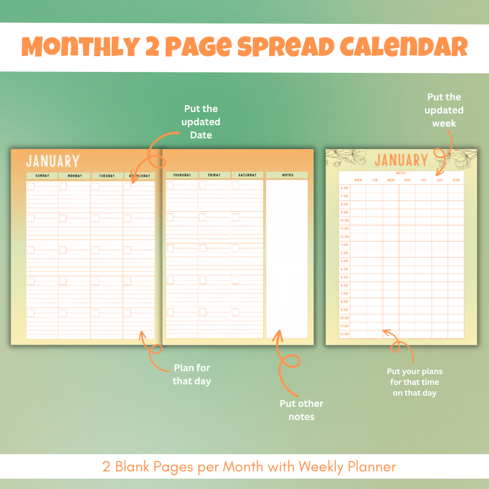 Student Planner mockup