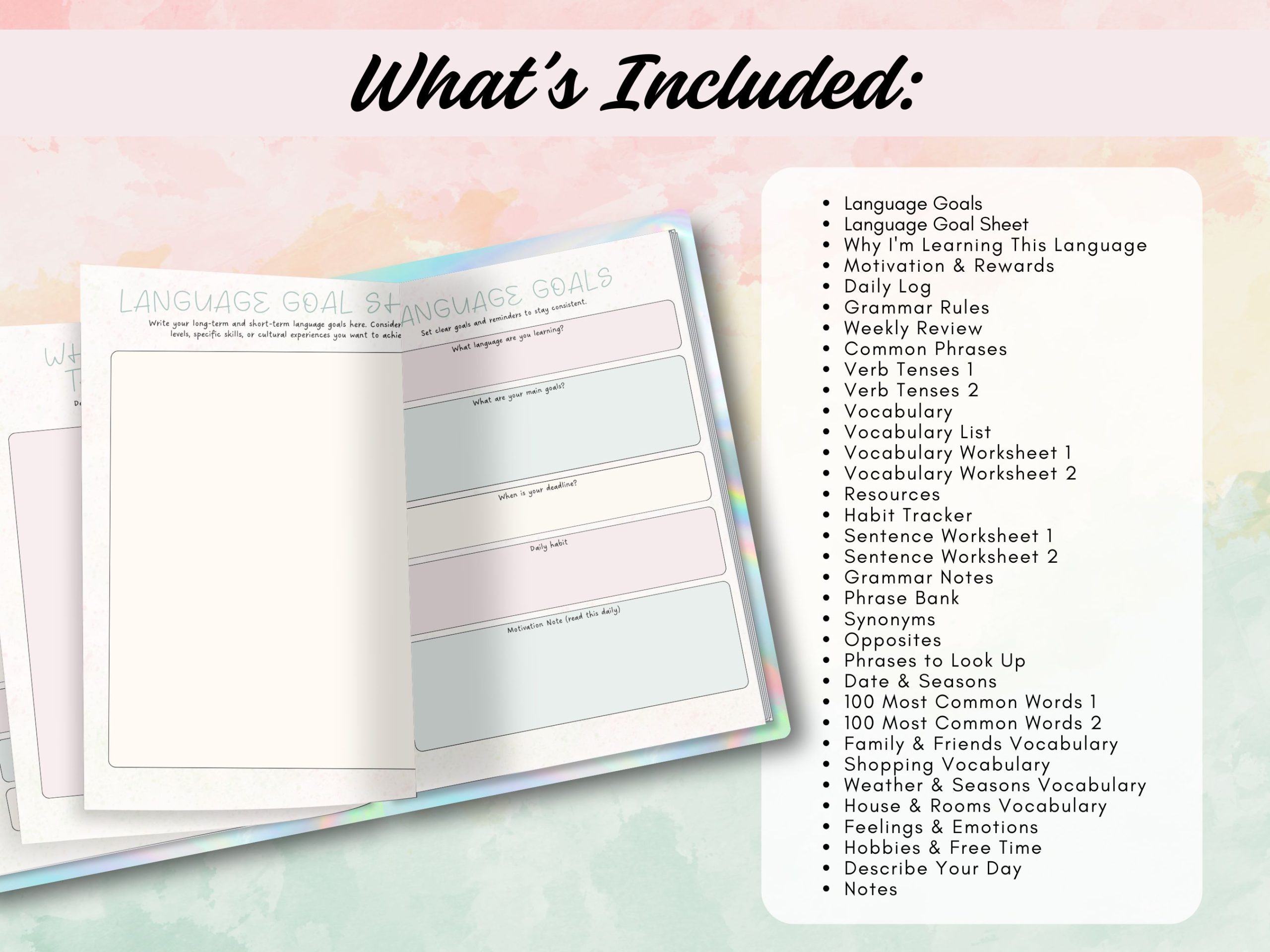 Language Learning Planner