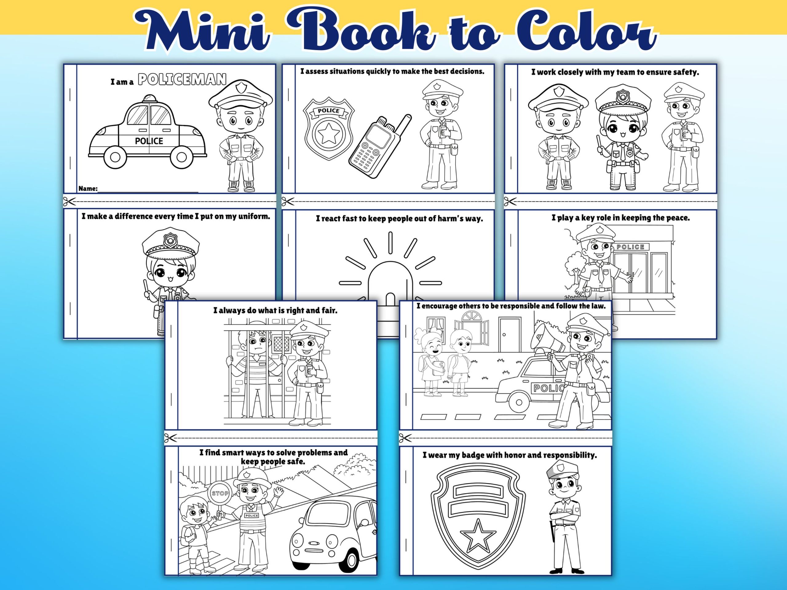 Police Themed Career for Kids