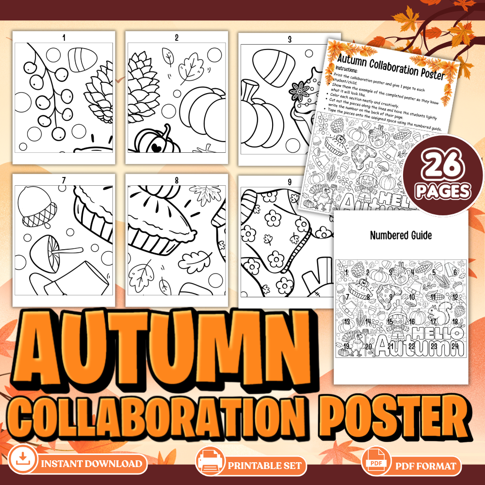Autumn Collaboration Poster mockup