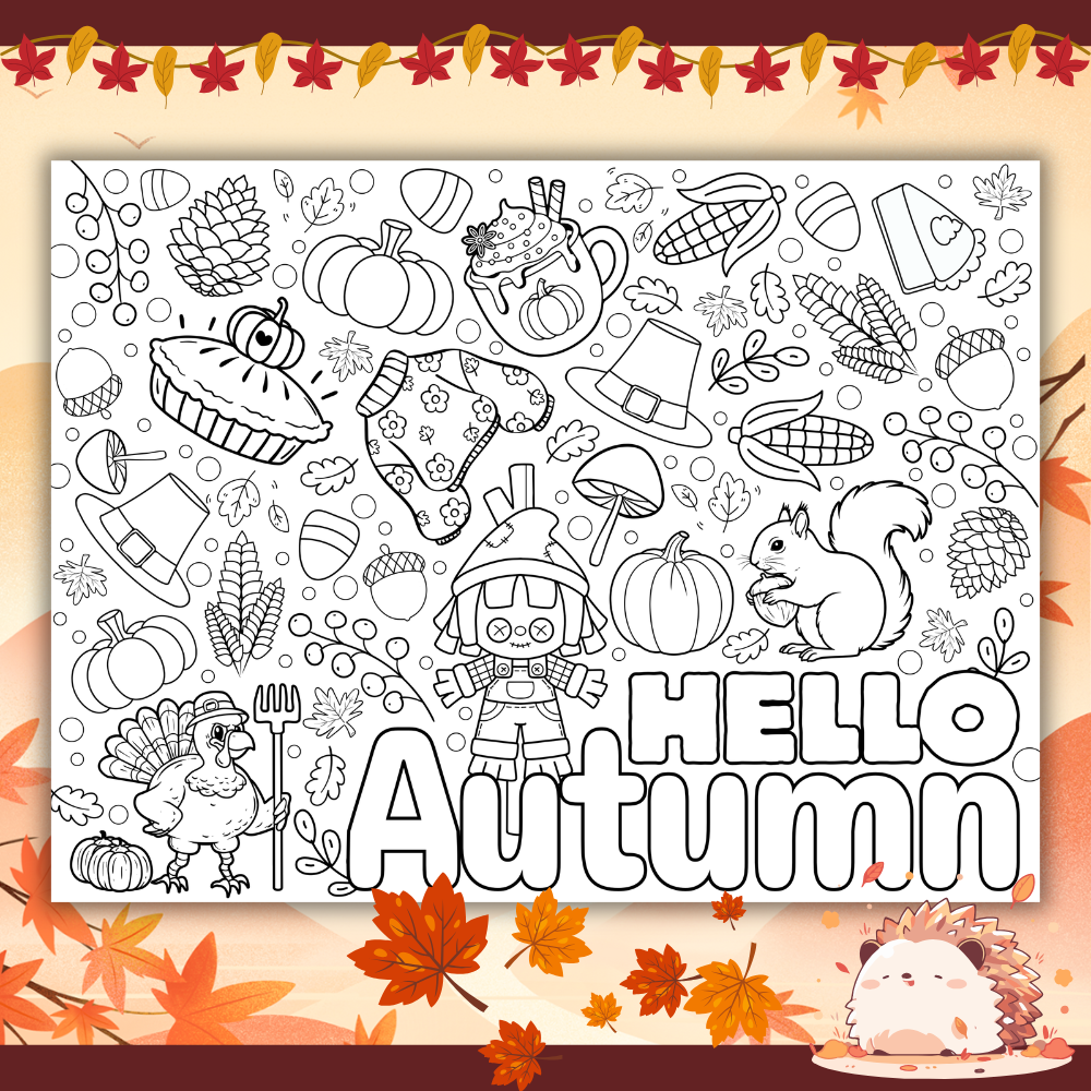 Autumn Collaboration Poster mockup