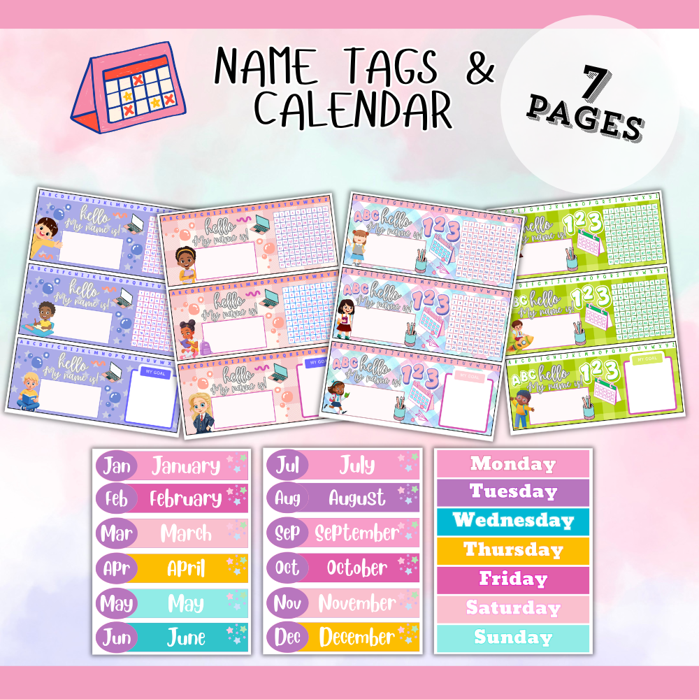 Printable Classroom Decor mockup
