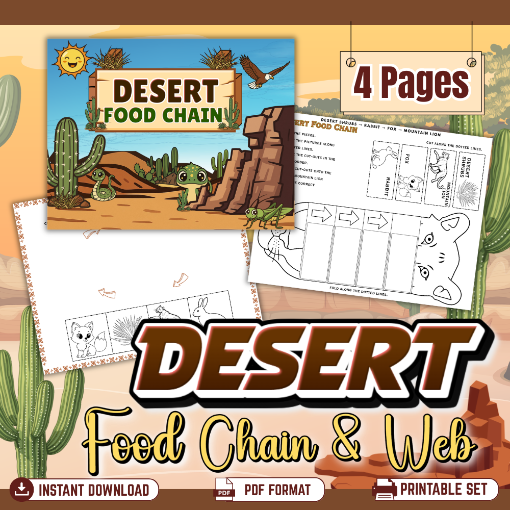 Desert Food Chain Worksheets