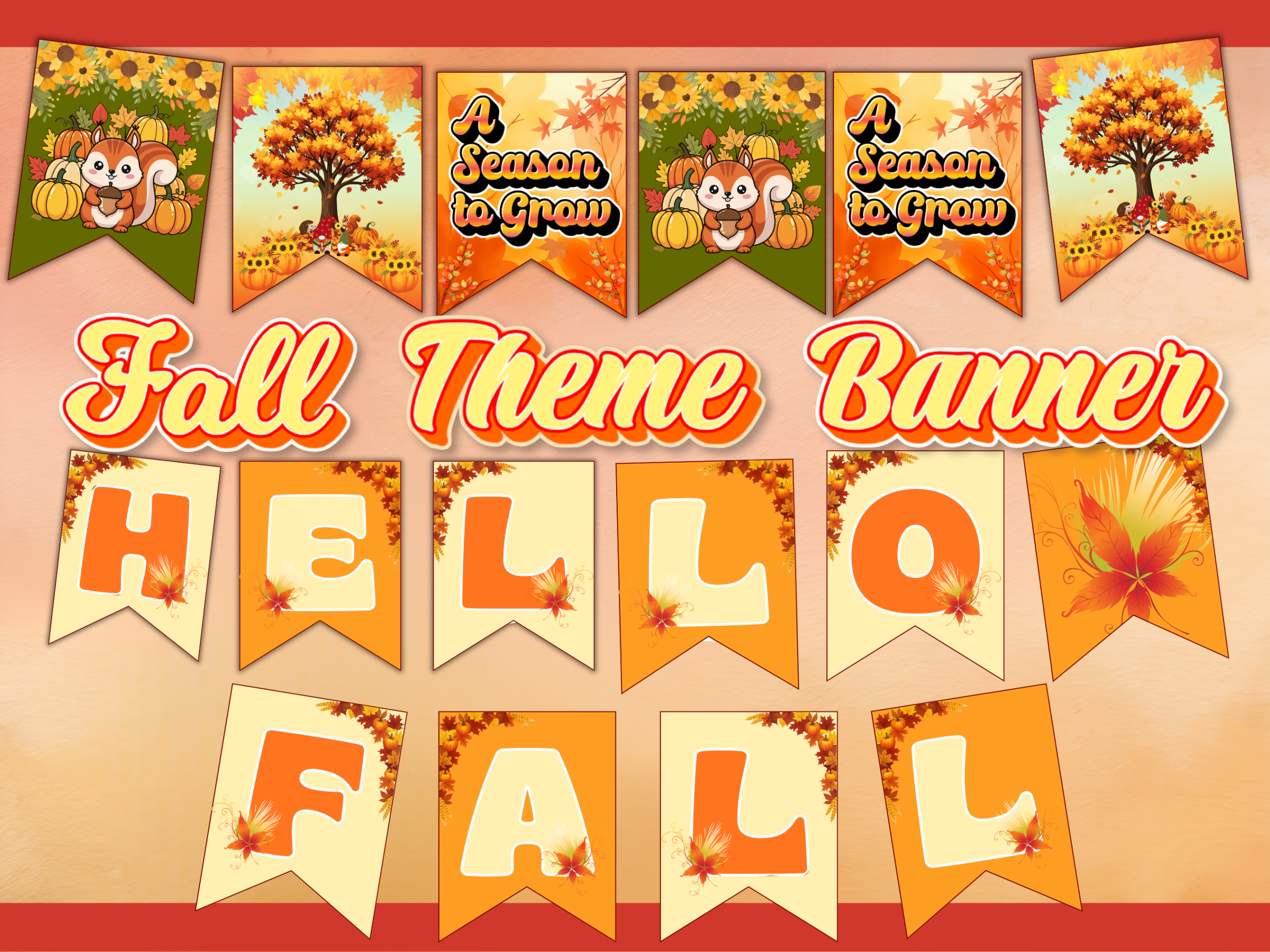 fall bulletin board kit mockup