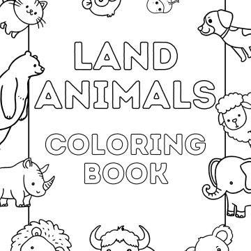 Land Animals Coloring Pages