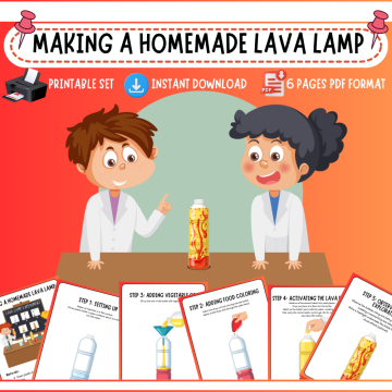 homemade lava lamp science experiment printable