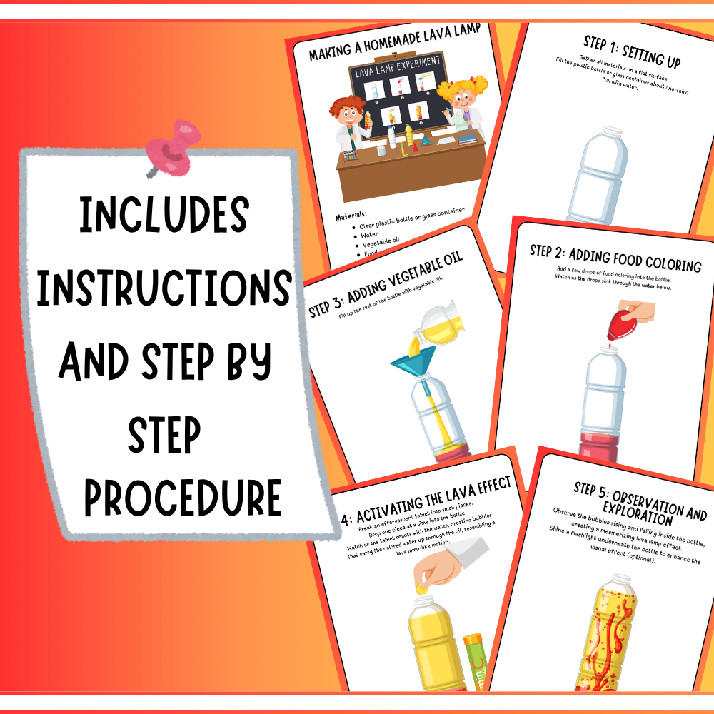 homemade lava lamp science experiment printable