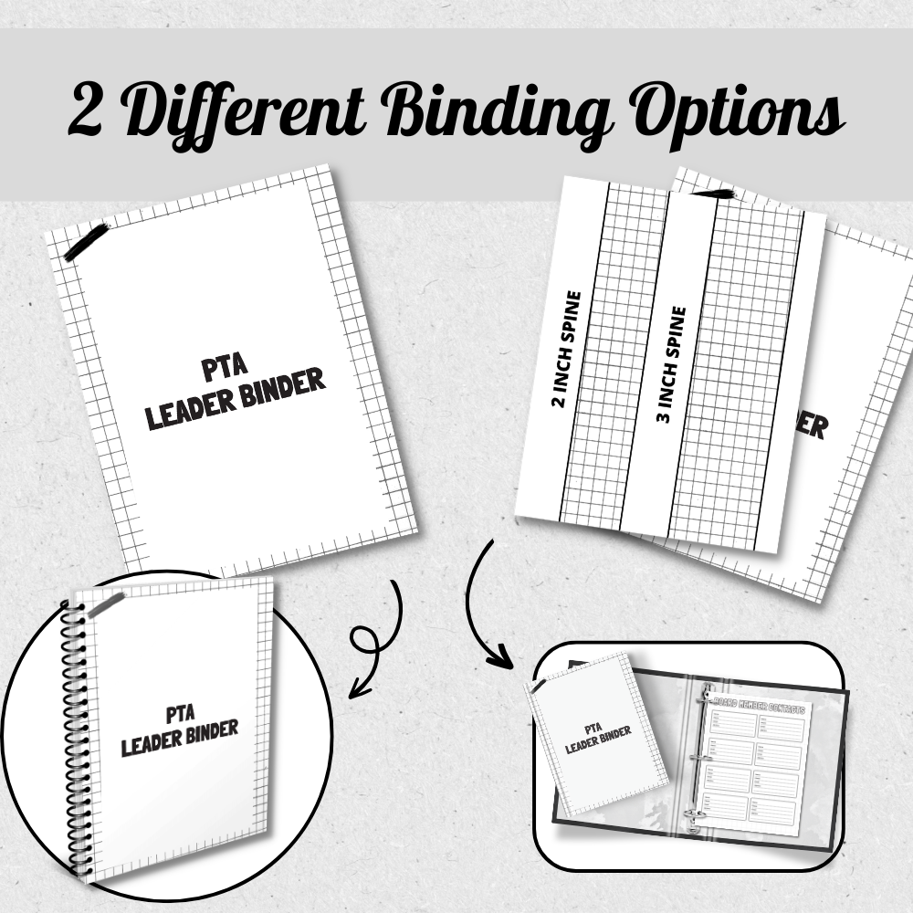 Teacher parent organization planner mockups