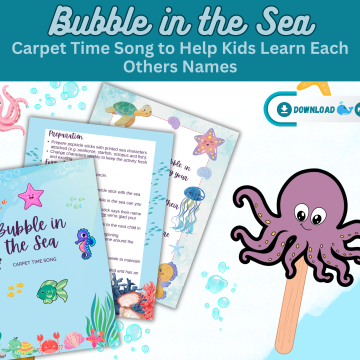Bubble in the Sea preschool circle time printable mockup