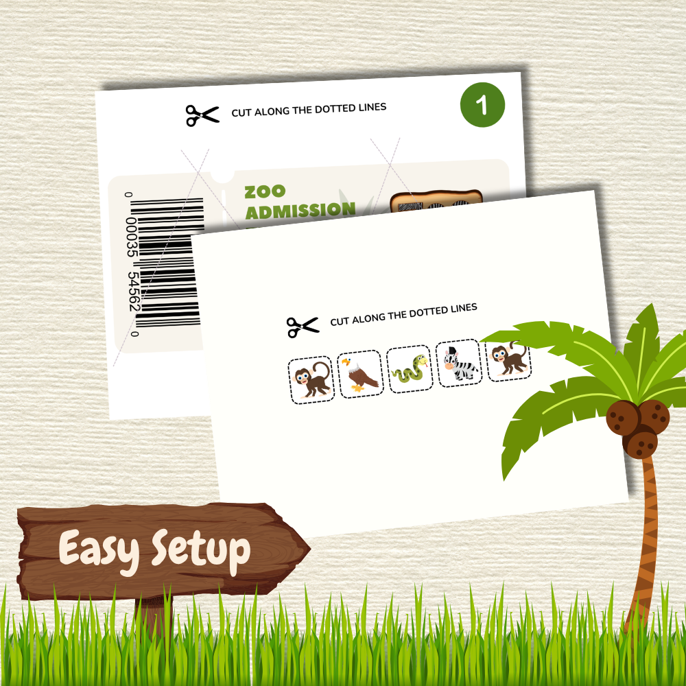 Zoo Escape Room printable for kids